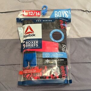 Reebok Boys' Boxer Briefs - Black and Red